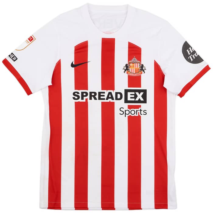 2023-24 Sunderland Match Worn Home Shirt Burstow #11