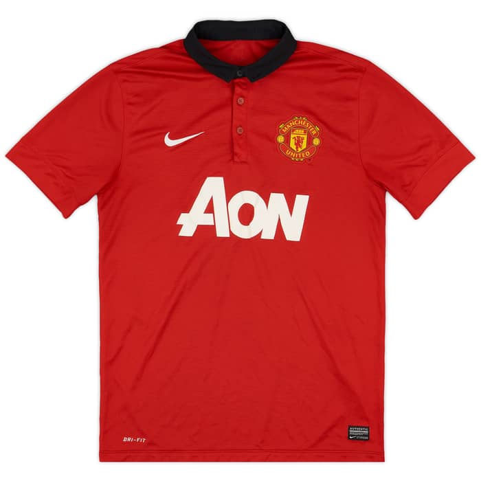2013-14 Manchester United Home Shirt Vidic #15 - 5/10 - (M)