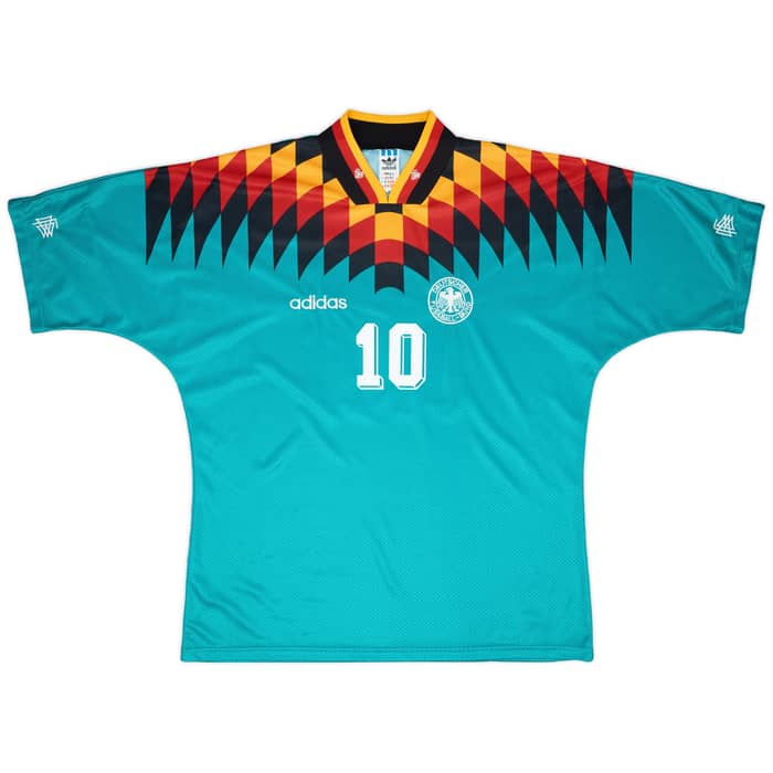 1994-96 Germany Away Shirt Matthaus #10 - 7/10 - (XL)