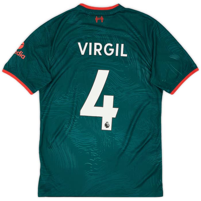 2022-23 Liverpool Third Shirt Virgil #4 - 9/10 - (S)