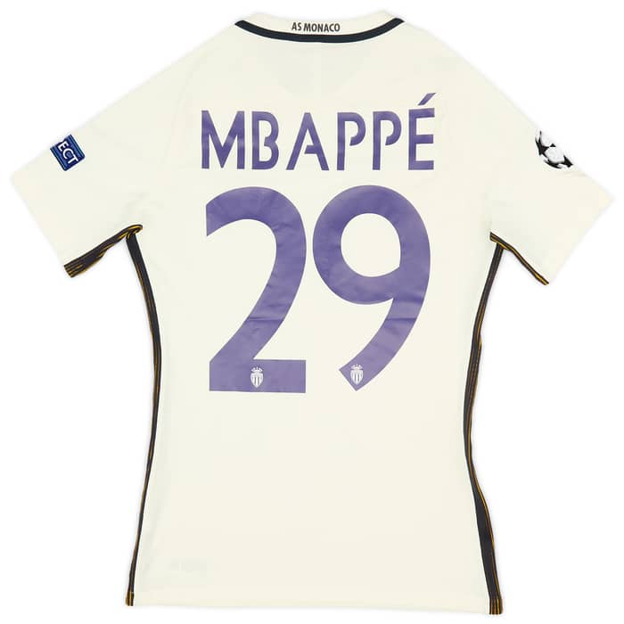 2016-17 Monaco Player Issue Away Shirt Mbappe #29 (M)