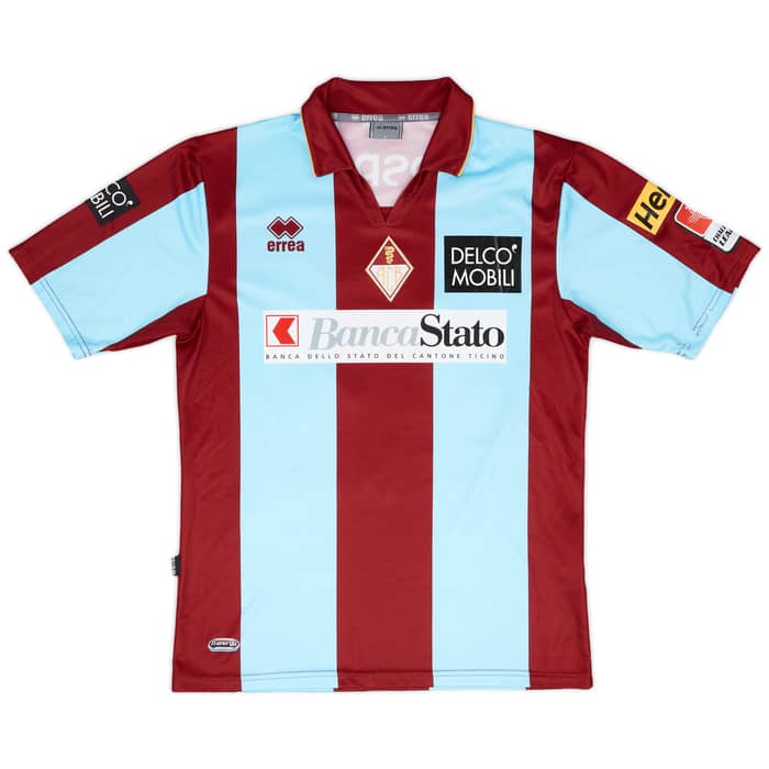 2011-12 AC Bellinzona Match Issue Home Shirt Riedle #20