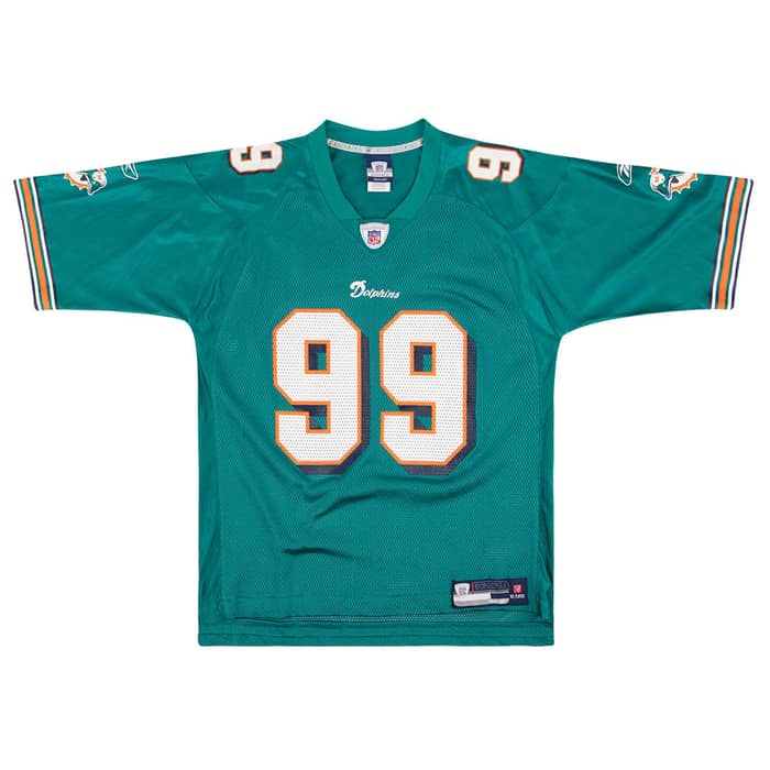 2007 Miami Dolphins Taylor #99 Reebok On Field Jersey (Home) Y