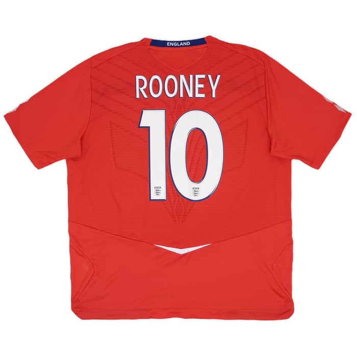2008-10 England Away Shirt Rooney #10 - 9/10 - (XXL)