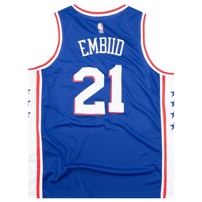 2018-21 Philadelphia 76ers Embiid #21 Nike Swingman Jersey (Away) XL - W/Tags