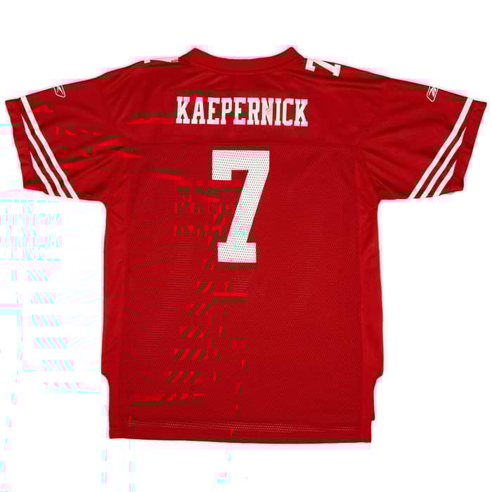 2011 San Francisco 49ers Kaepernick #7 Reebok On Field Jersey (Home) Y