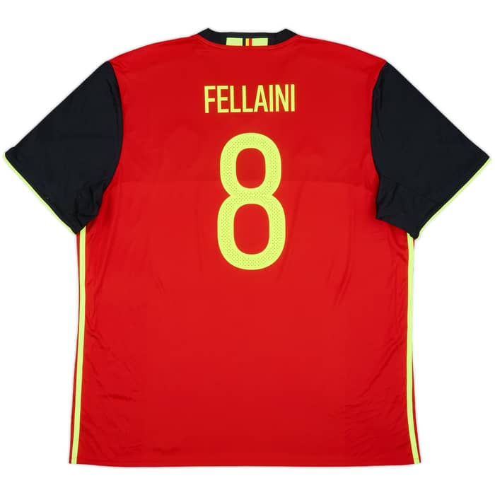 2016-17 Belgium Home Shirt Fellaini #8 - 10/10 - (XXL)