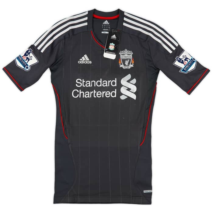 2011-12 Liverpool Player Issue TechFit Away Shirt Agger #5 (S/M)