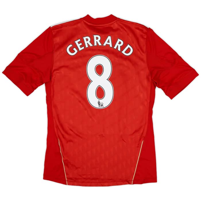 2010-12 Liverpool Home Shirt Gerrard #8 - 6/10 - (S)