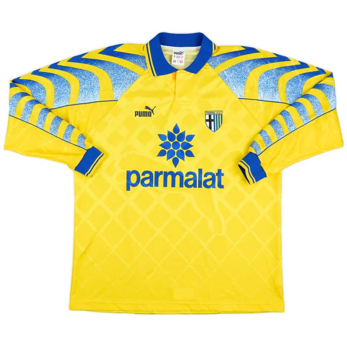 1995-96 Parma Third L/S Shirt Zola #10 - 10/10 - (L)