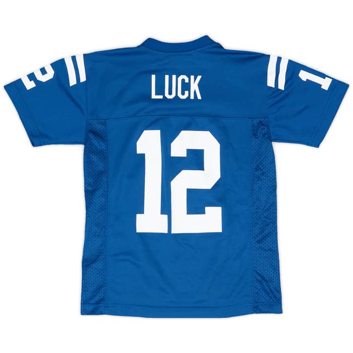 2012 Indianapolis Colts Luck #12 NFL Replica Home Jersey - 6/10 - (S.Boys)