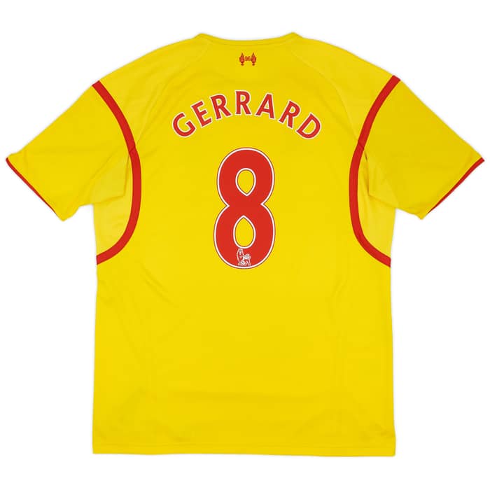 2014-15 Liverpool Away Shirt Gerrard #8 - 7/10 - (XL)