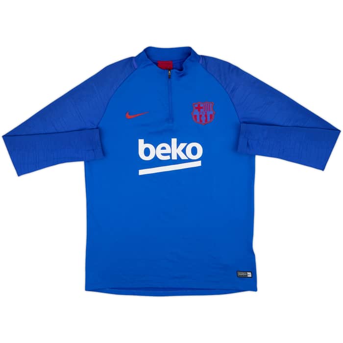2019-20 Barcelona Nike 1/4 Zip Training Top - 10/10 - (L)