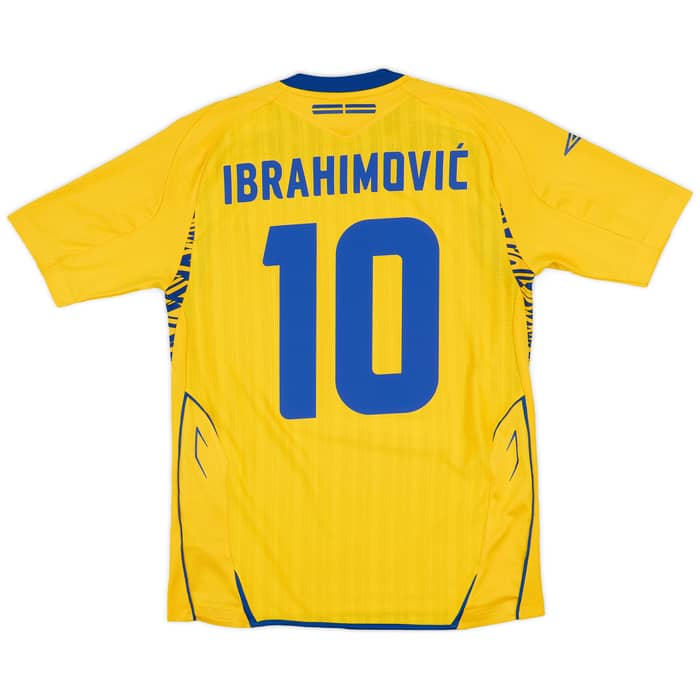2007-09 Sweden Home Shirt Ibrahimovic #10 - 9/10 - (S)