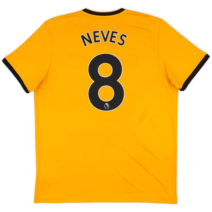 2018-19 Wolves Home Shirt Neves #8 - 8/10 - (XL)