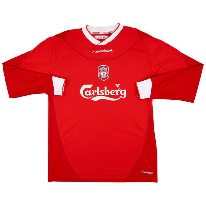 2002-04 Liverpool Home L/S Shirt Owen #10 - 8/10 - (M)