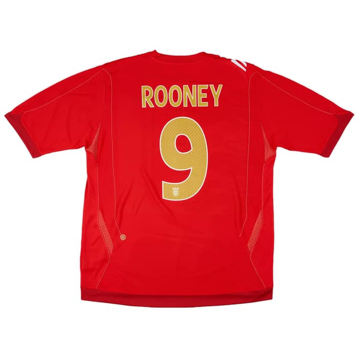 2006-08 England Away Shirt Rooney #9 (XL)