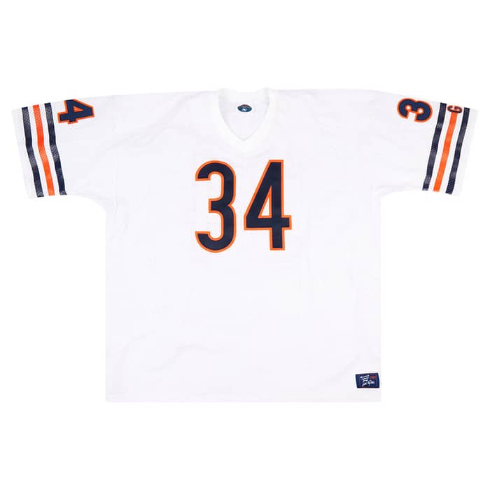 1985 Chicago Bears Payton #34 Authentic Throwback Jersey (Away) 3XL