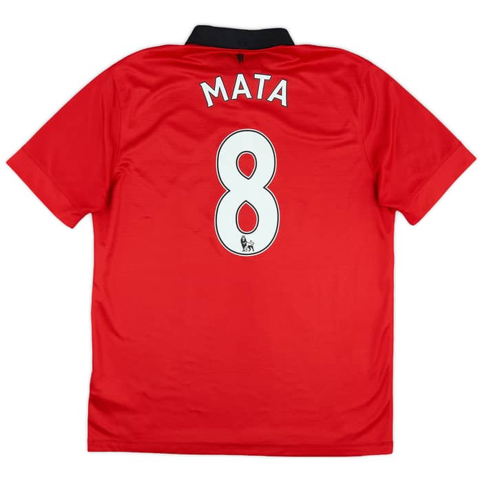 2013-14 Manchester United Home Shirt Mata #8 - 8/10 - (L)