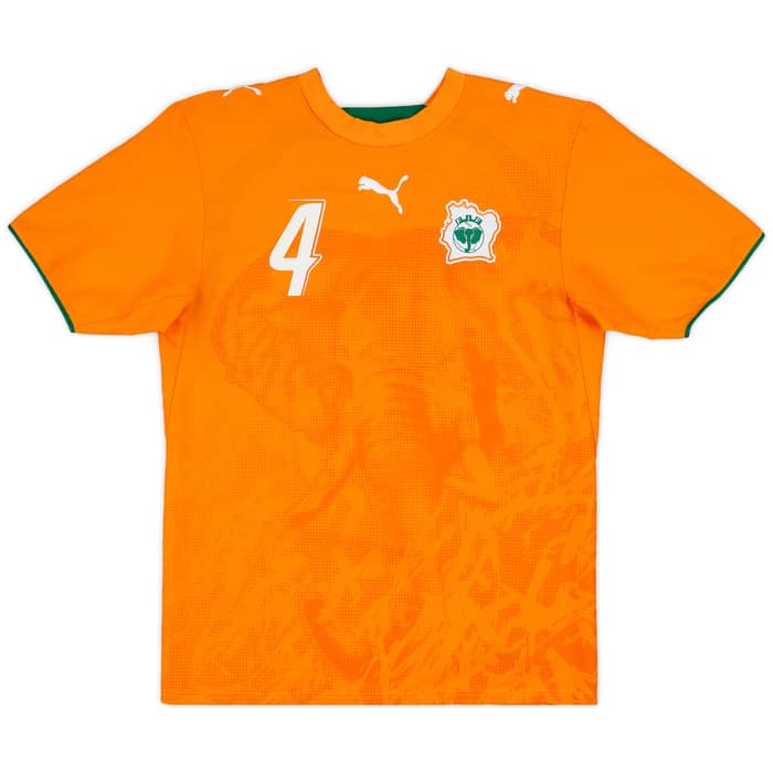 2006-07 Ivory Coast Home Shirt Toure #4 - 10/10 - (S)