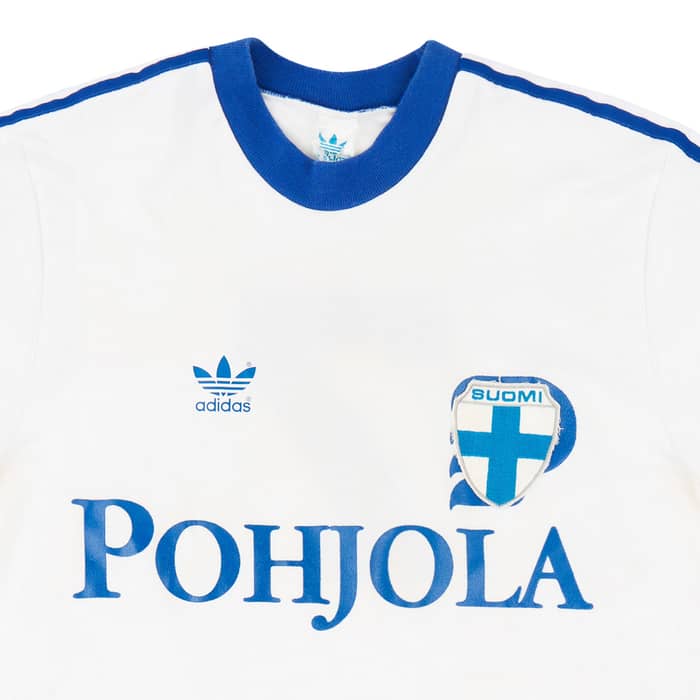 1982 Finland Match Worn Home Shirt #7 (Haaskivi) v England