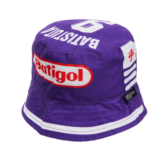 1999-00 Fiorentina Home Batistuta #9 Bucket Hat (Plus Size)