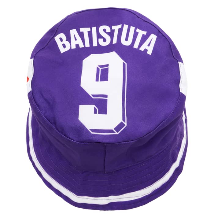 1999-00 Fiorentina Home Batistuta #9 Bucket Hat (Plus Size)