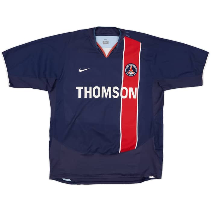 2003-04 Paris Saint-Germain Home Shirt Ronaldinho #10 - 5/10 - (L)