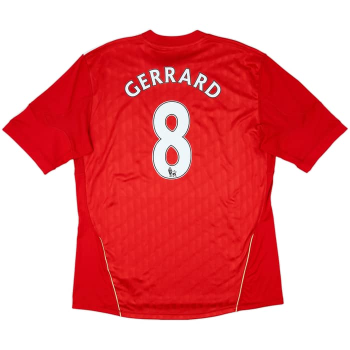 2010-12 Liverpool Home Shirt Gerrard #8 - 5/10 - (XL)