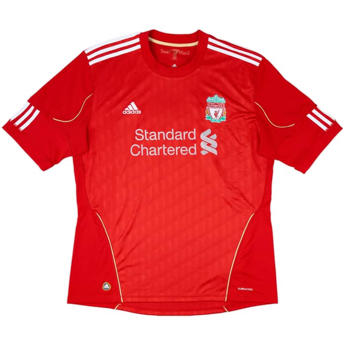 2010-12 Liverpool Home Shirt Gerrard #8 - 5/10 - (XL)