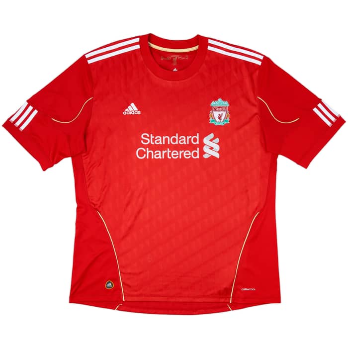 2010-12 Liverpool Home Shirt Gerrard #8 - 5/10 - (XXL)