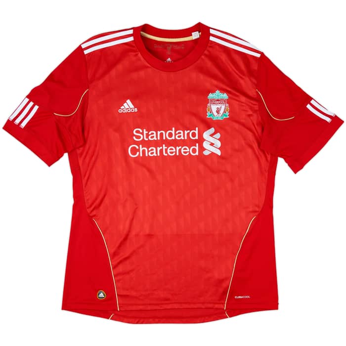 2010-12 Liverpool Home Shirt Gerrard #8 - 5/10 - (XL)
