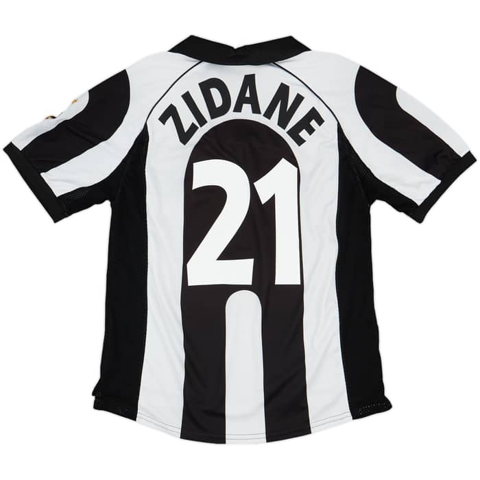 1997-98 Juventus Centenary Home Shirt Zidane #21 - 7/10 - (L)