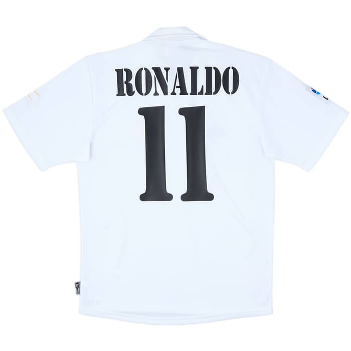 2002-03 Real Madrid Centenary Home Shirt Ronaldo #11 - 7/10 - (S)