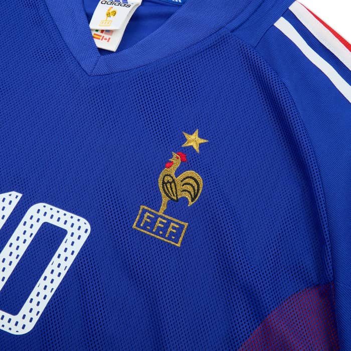 2002-04 France Home Shirt Zidane #10