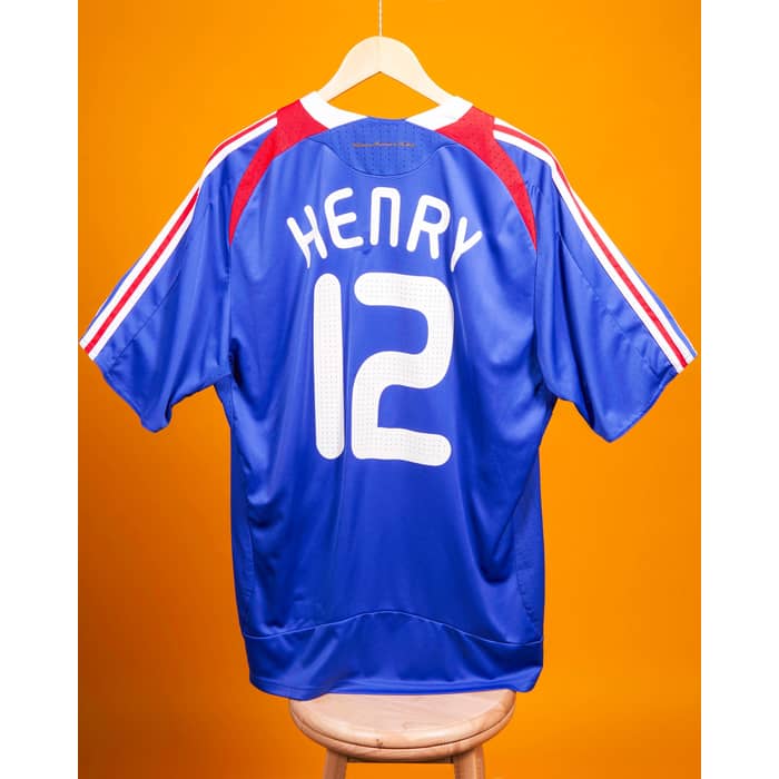 2007-08 France Home Shirt Henry #12 - 8/10 - (S)