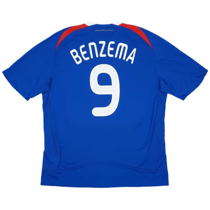 2007-08 France Home Shirt Benzema #9