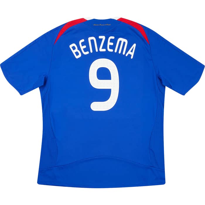 2007-08 France Home Shirt Benzema #9 - 6/10