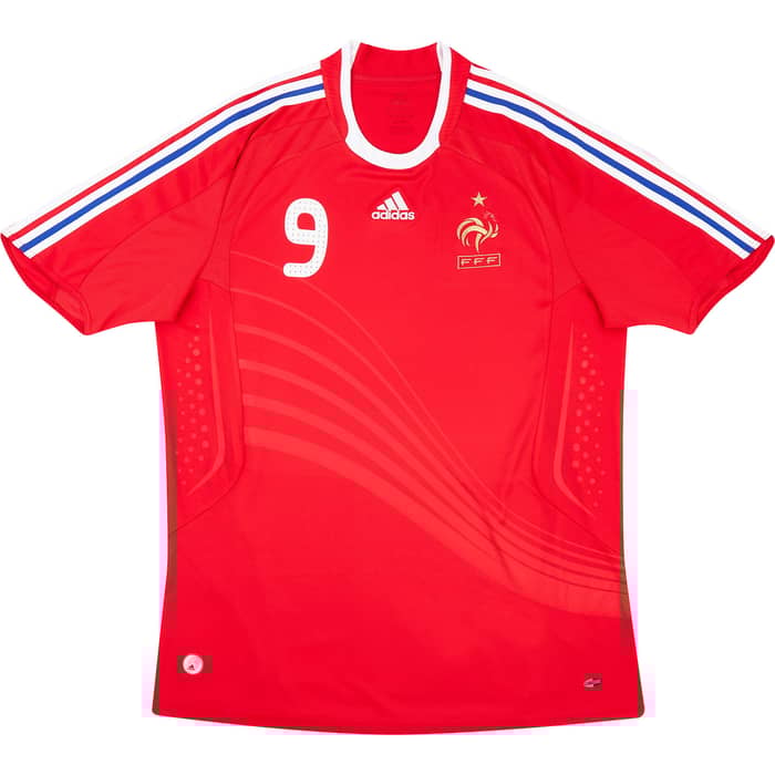 2007-08 France Away Shirt Benzema #9 - 8/10