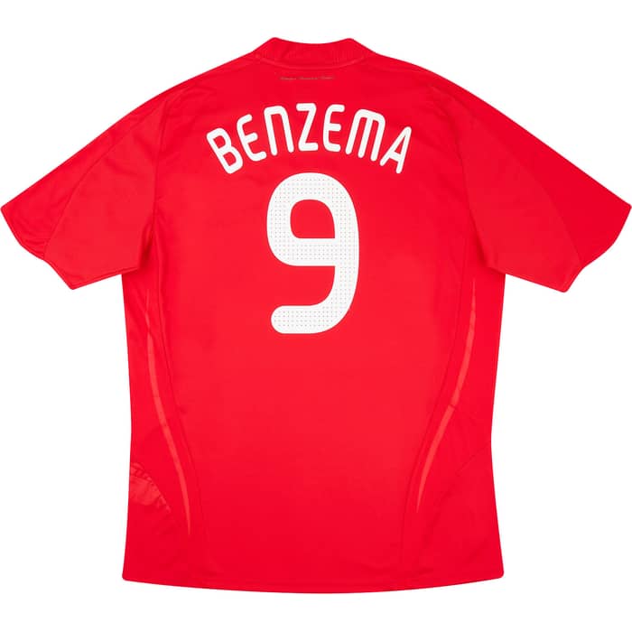 2007-08 France Away Shirt Benzema #9 - 8/10