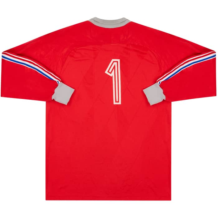 1989-90 France U-19 Match Issue GK Shirt #1 (Wimbee)