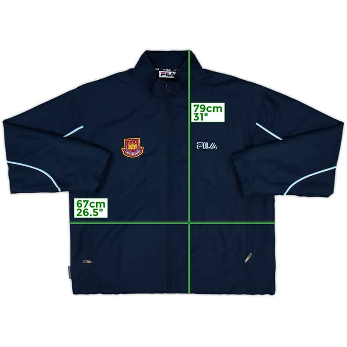 2000-02 West Ham Fila Track Jacket - 10/10 - (L)