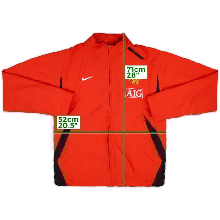 2007-08 Manchester United Nike Track Jacket - 4/10 - (M)
