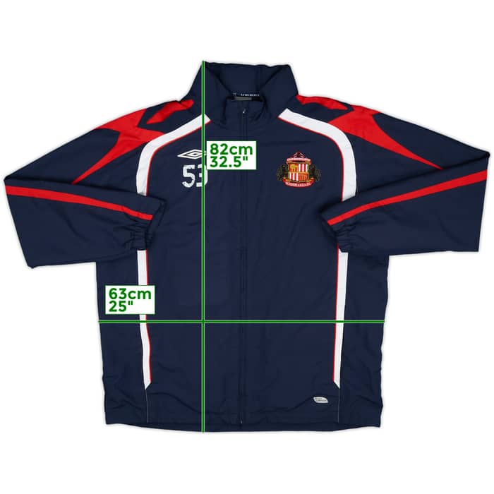 2007-09 Sunderland Umbro Player Issue Hooded Rain Jacket #53 - 8/10 - (XL)