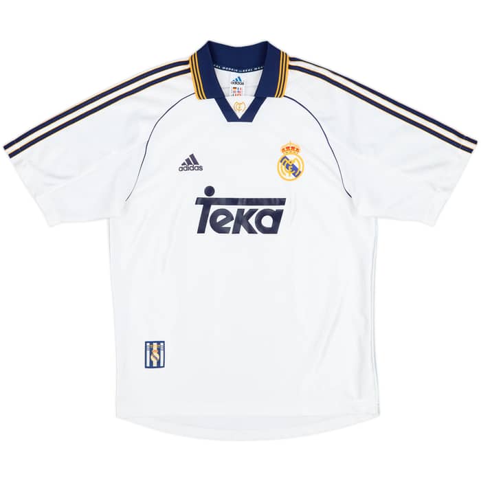 1998-00 Real Madrid Home Shirt Raul #7 - 6/10 - (M)