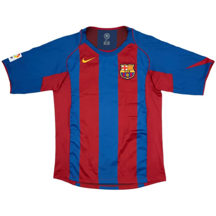 2004-05 Barcelona Home Shirt Ronaldinho #10 - 10/10 - (M)