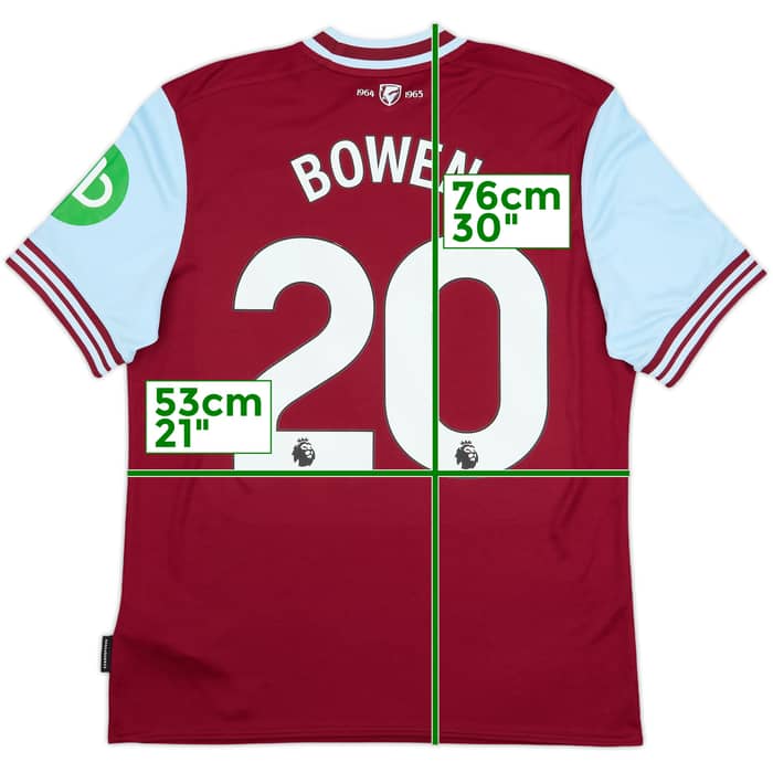 2024-25 West Ham Home Shirt Bowen #20 - 8/10 - (L)