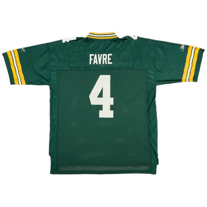 2002-04 Green Bay Packers Favre #4 Reebok On Field Home Jersey (Excellent) XXL