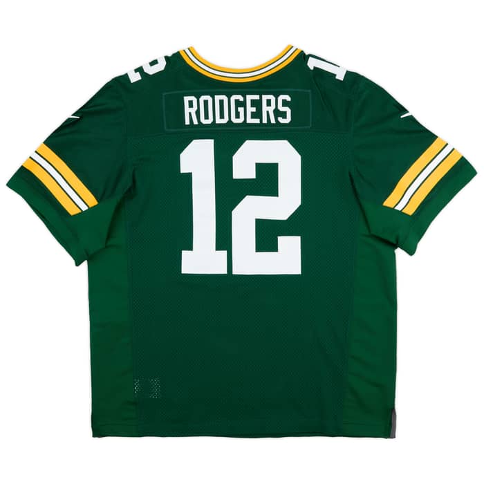 2012-22 Green Bay Packers Rodgers #12 Nike Authentic Home Jersey (Excellent) 3XL
