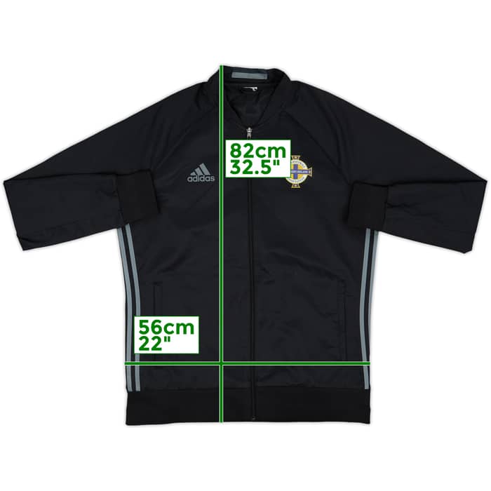 2016-17 Northern Ireland adidas Track Jacket - 9/10 - (XL)